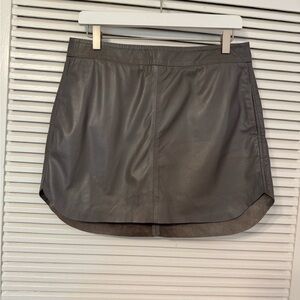Karina Grimaldi Leather Mini Skirt